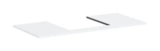 Hansgrohe Konsole Xilesa E 1180x550mm m.Ausschnitt mittig f.Aufsatzwasch.ge mattweiss, 54271700 54271700