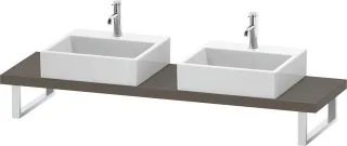 Duravit L-Cube Konsole Flanell Grau Seidenmatt 800x480x45 mm - LC101C09090 LC101C09090