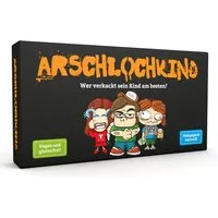 Kampfhummel Spiele Spiel Arschlochkind - Wer verkackt sein Kind am besten? Fieses Partyspiel, Kartenspiel ab 16 Jahren, Erziehung mit schwarzem Humor, 3-6 Spieler