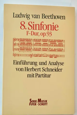 Sinfonie Nr. 8 F-Dur: Einführung und Analyse. op. 93. Orchester. Studienpartitur. (Serie Musik)