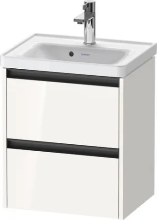 Duravit Ketho.2 Waschtischunterbau wandhängend Weiß Hochglanz 484x375x549 mm - K25280022220000 K25280022220000