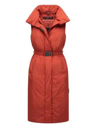 Navahoo Abendlied Damen lange Winter Weste – warm & stilvoll