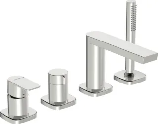 Hansa Wannenarmatur Unterputz HANSASTELA 5730 Ros. soft edge chr 57302173
