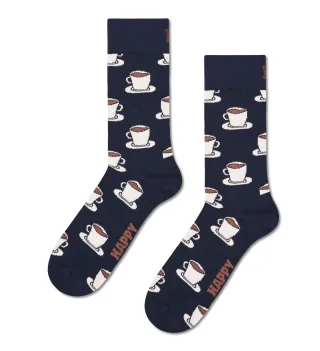 happy socks - Espresso Sock Blau - Gr. - 38