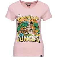 QueenKerosin Print-Shirt Queen of the Jungle (1-tlg) im tropischen Design
