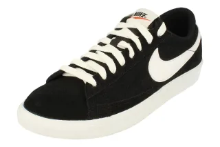 Nike Blazer Low Prm Vntg Wildleder Herren Schwarz Turnschuhe
