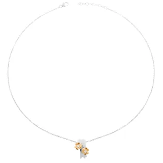 Orphelia Damen-Kette aus 925er Sterlingsilber mit Anhänger, Silber/Rosé, ZH-6039