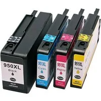 ABC Tintenpatrone (Kompatibles Set 4x Druckerpatrone für HP 950XL 951XL 950 951 XL, 8600 e-All-in-One Plus Premium 8610 8615 8616 8620 8625 8630 8640 8660)