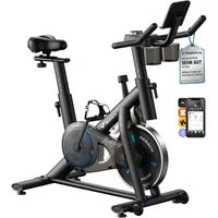 MERACH Heimtrainer Fahrrad leises Trimmrad mit Magnet-Widerstand & App (1-tlg), Leises Magnet-Bremssystem, 8-Stufen, stabil, belastbar bis 136 kg