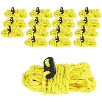 ToCi Abspannleine 16x Zelt-Abspannseil Ø4mm Nylon Zeltschnur Zeltleine Spannleine 3,8m