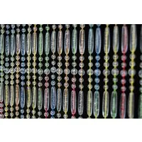 La Tenda Perlenvorhang CASA FREJUS 6 Türvorhang bunt, Ösen, transparent, 90 x 210 cm, Perlen - Länge individuell kürzbar
