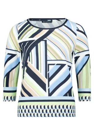 Betty Barclay - Basic Shirt Blau/Grün - Gr. - 46