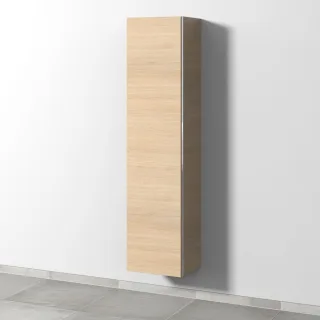 Sanipa 3way Hochschrank mit 1 Tür und Ganzkörperspiegel, Eiche-Nordic BR15048