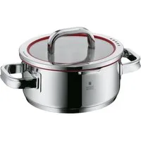 WMF Bratentopf Function 4 Bratentopf mit Deckel, 20 cm, Cromargan® Edelstahl rostfrei 18/10 (1x Bratentopf mit Deckel 20 cm (Volumen 2,5l, Höhe 8,5 cm) - optimal für Herdplatten mit Ø 18 cm, 1-tlg., 1x Bratentopf mit Deckel 20 cm (Volumen 2,5l, Höhe 
