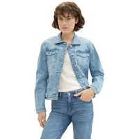 TOM TAILOR Jeansjacke mit Knopfleiste und Hemdkragen
