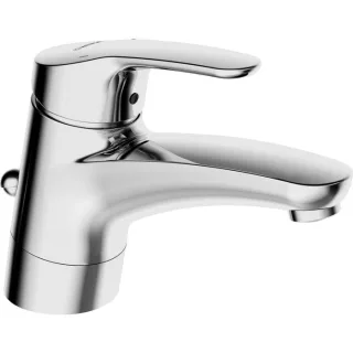 Hansa Waschtischarmatur Hansamix 01192183 chrom, mit Ablaufgarnitur, schwenkbar