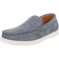 Coolwalk Herren Slipper aus Veloursoptik, Casual Slip-on Schuh Slipper (91977295) Flach Slipper in Hellblau