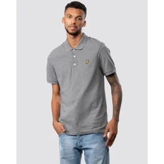 Lyle & Scott Light Mist Einfarbiges Poloshirt
