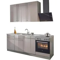 wiho Küchen Küchenzeile Chicago, ohne E-Geräte, Breite 220 cm