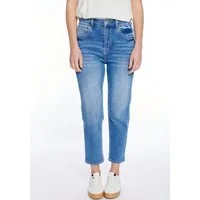 ZABAIONE High-waist-Jeans Ma44rbella mit seitlichem Gummizug am Bund