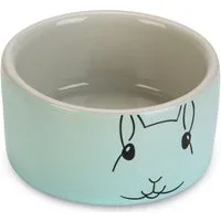 Beeztees Futternapf Hamster-Napf Gorky Keramik grau/mint