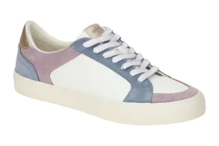 Geox D550UE EMMELENY - donna e Sneaker Wei? lt blue/white Echtleder Synt.LEA ...