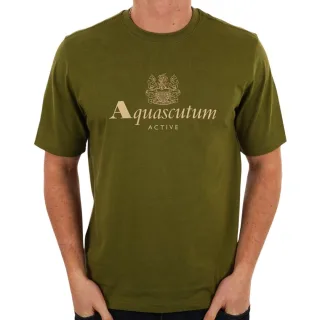 Aquascutum Active Big Logo T-shirt Armeegrün