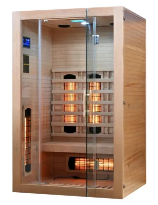 Neuesbad Infrarotkabine 120 x 105 x 190 cm, Hemlock, 2 Personen NB1SB101201