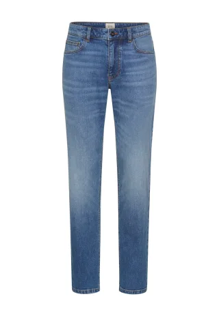 camel active - Regular Fit 5-Pocket Hose ocean blue - Gr. - 33/30