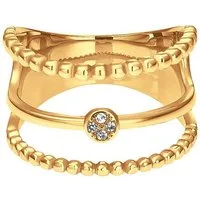 Heideman Fingerring Unda (Ring, 1-tlg., inkl. Geschenkverpackung), Stapelring Ringset