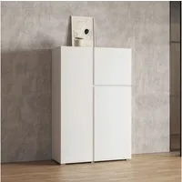 OTTO home Highboard Metric,Breite 92cm, moderne grifflose Hochkommode 3 Türen,Highboard, Hochschrank mit viel Stauraum, Einlegeböden verstellbar, Türkommode