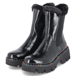 Rieker Chelsea Boots  Schwarz - Gr. 36 -  Warmfutter