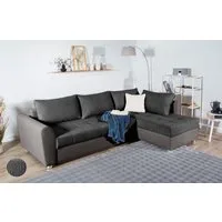 COLLECTION AB Ecksofa Jana XL L-Form, B: 250 cm, Bettfunktion, Bettkasten & 1 Zierkissen, Federkern