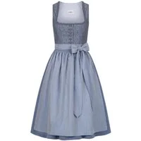 Nübler Dirndl Midi Dirndl Elsa in Rauchblau von Nübler - Rocklänge 70 cm