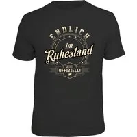 RAHMENLOS® T-Shirt Endlich im Ruhestand, jetzt offiziell