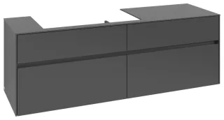 Villeroy & Boch Waschtischunterschrank Collaro C026B0 1600x548x500mm m. Bel. 4 Ausz. Waschtisch li G C026B0VR