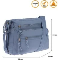 Christian Wippermann Henkeltasche Große Damen Tasche Umhängetasche Schultertasche (einzeln), Henkeltasche