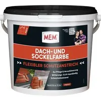 MEM Bauchemie Fassadenfarbe MEM Dach- und Sockelfarbe 5 kg ziegelrot