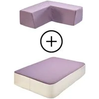 Hipp-Hopp - das Hüpfpolster Weichbodenmatte Hüpfpolster S + Gratis Rückenpolster M Winkel (Set), Made in Germany