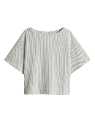 Opus - Sweatshirt mit dreidimensionaler Textur - Gauster grau - Gr. - 38