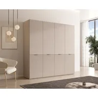 MOEBLO Drehtürenschrank MINEWRA NOVA 200 (4 türig Schrank Garderobe, Schlafzimmer, Drehtürenschrank, Falttürenschrank, Schrank mit Einlegeböden und Kleiderstange) (BxHxT): 202 x 200 x 51 cm