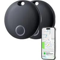 S&T Design Smart Tag Koffer Hunde Tracker kompatibel mit Apple Wo GPS-Tracker (iOS GPS Tracker Wasserdicht Wo Ist Kompatibeler Tracker für Apple MFi)