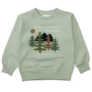BASEFIELD - Kn.-Sweatshirt soft khaki - Gr. - 116/122