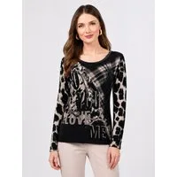 Passioni Strickpullover im Mustermix