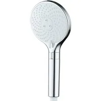 WENKO Handbrause Water Saving, wassersparender Duschkopf, 3 Strahlarten, Ø 12 cm