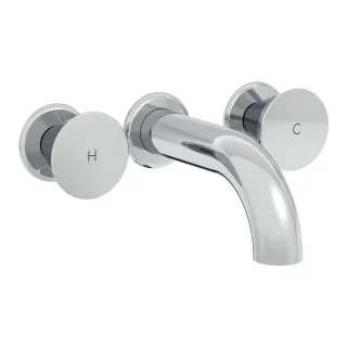 VitrA Liquid Fertigmontageset A42690 UP-Zweigriff-Waschtischarmatur, kurz, chrom