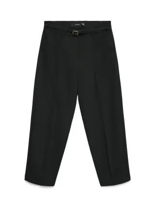 VERO MODA - VMELMA MW BARREL BELT ANKLE PANT NOOS Black - Gr. - XL/32