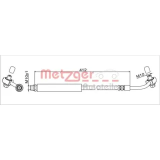 Metzger Bremsschlauch hinten links Trax Opel Mokka