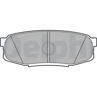 Delphi Bremsbel?ge hinten Toyota Land Cruiser Tundra