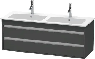 Duravit Ketho Waschtischunterbau wandhängend Graphit Matt 1270x475x480 mm - KT643204949 KT643204949